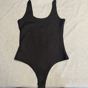 Freeme Black Sleeveless Bodysuit